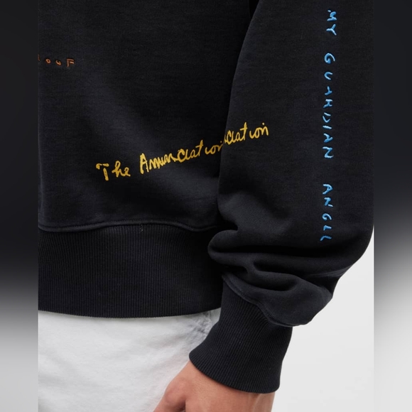 Le PERE x Duane Michals Men's Michals Fallen Angel Crewneck Sweatshirt size M - Picture 3 of 7